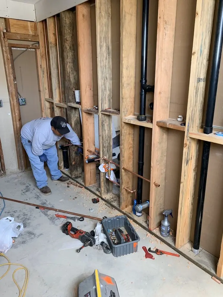 Commercial rough-in plumbing for Commercial Plumbing in Guilford
